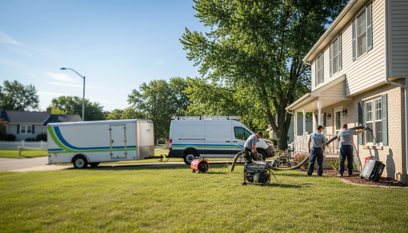 Flooded Basement Restoration And Cleanup With Repair in Joy, IL near me